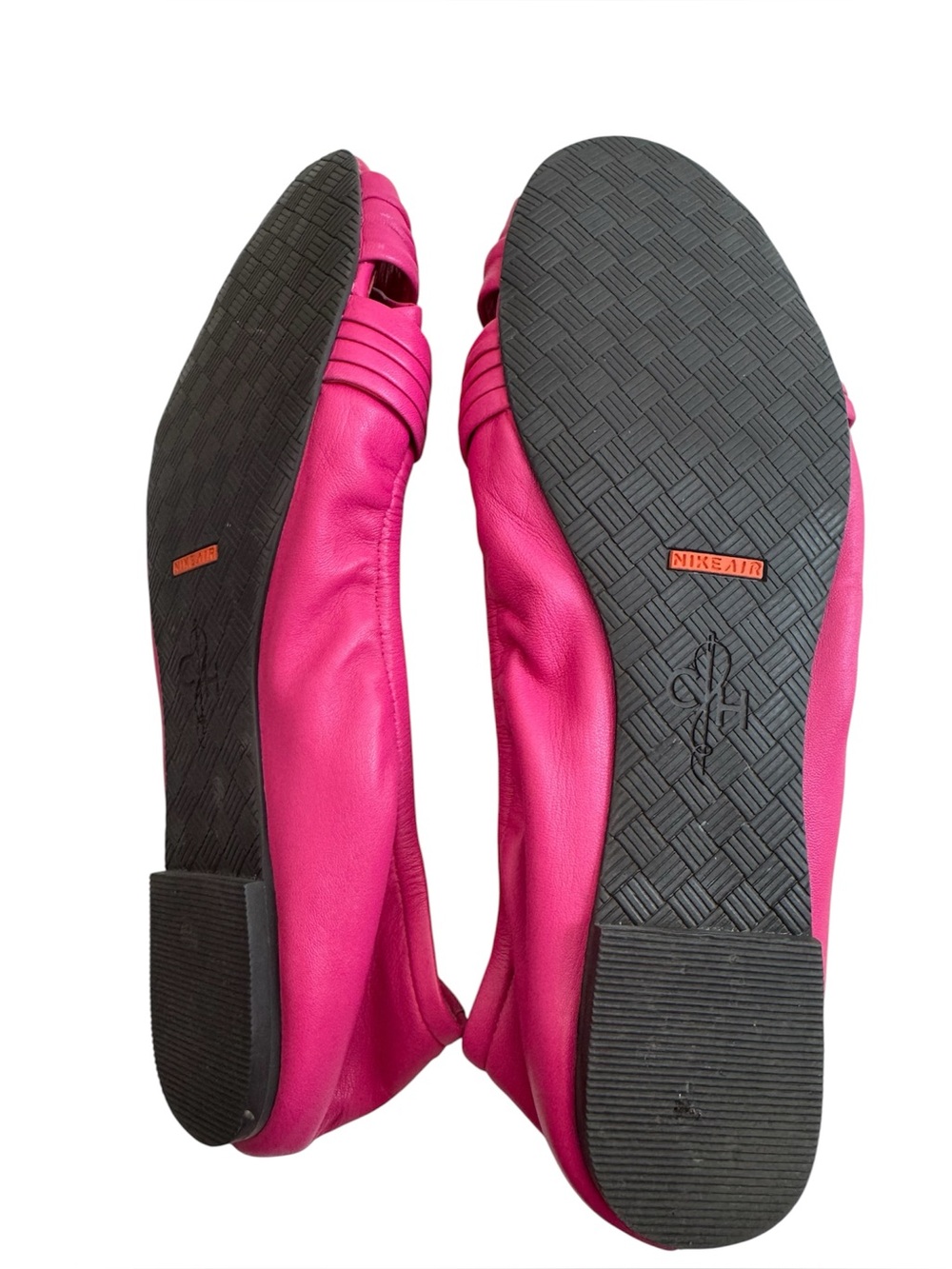 Cole Haan Peektoe Ballet Flats Nike Air sole for comfort. Pink - Picture 2 of 4